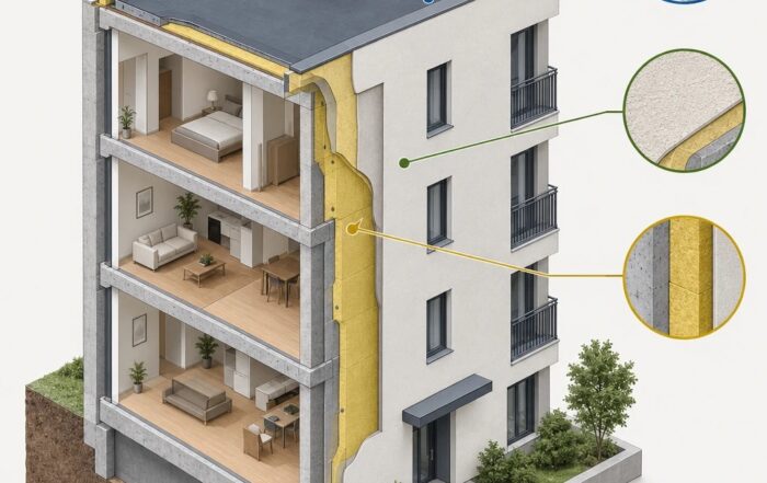 construcción y rehabilitación de edificios, Inicio, Obras Levante, Refuerzos estructurales y Aluminosis