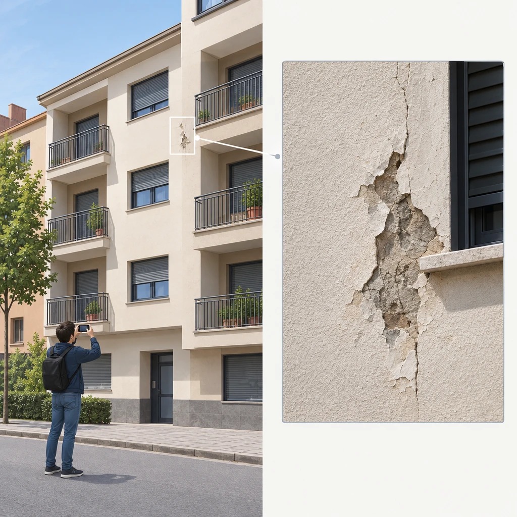 , Cómo detectar daños en una fachada y decidir cuándo rehabilitarla, Obras Levante, Refuerzos estructurales y Aluminosis